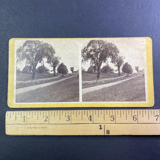 Wentworth New Hampshire Farm Stereoview A.F. Clough Antique c1860s Y890