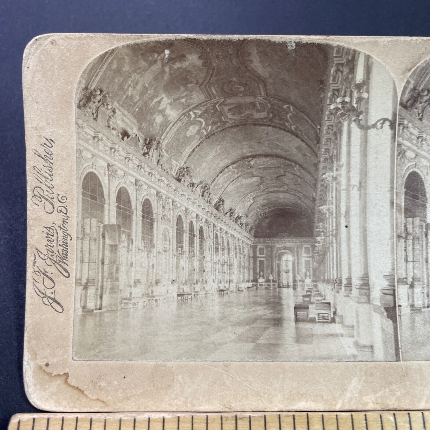 Antique 1894 Palace Of Versailles France Stereoview Photo Card P3783