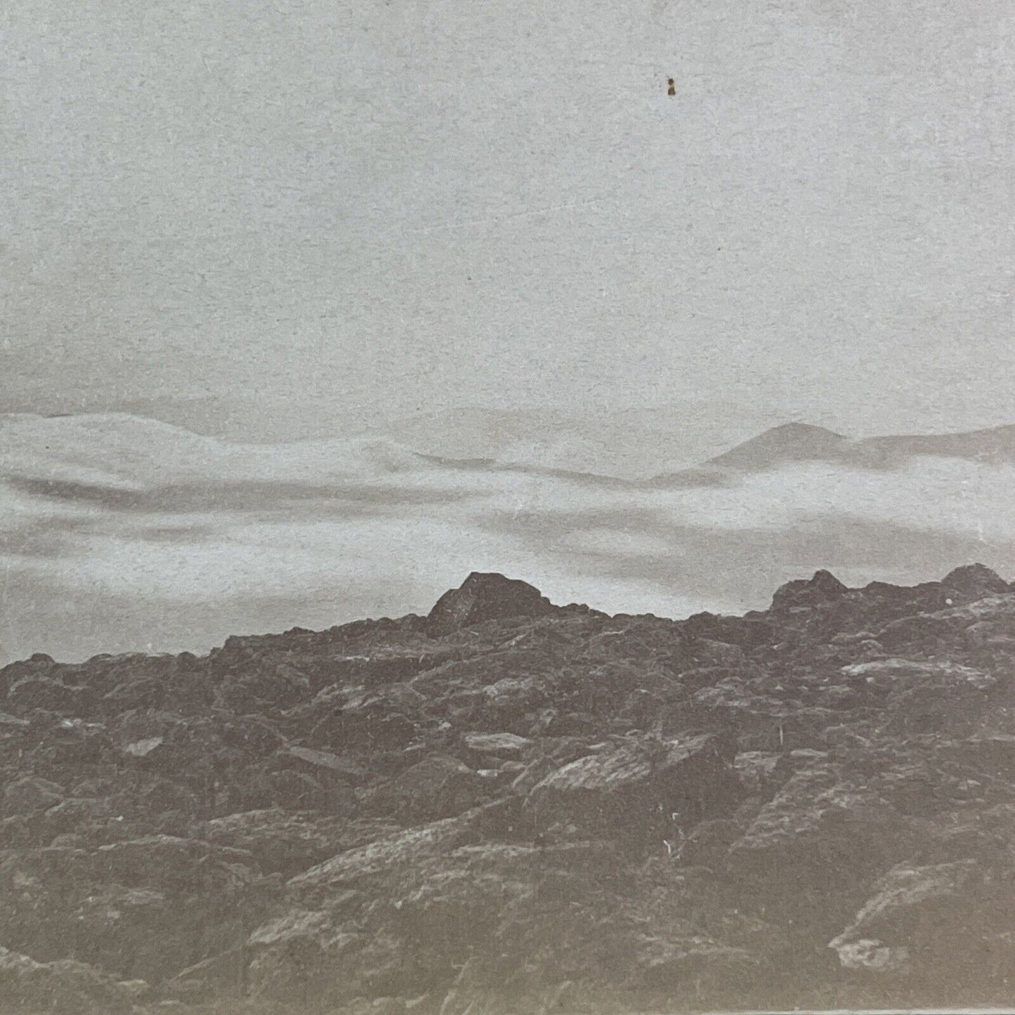 Mount Washington Sunset NH Stereoview MC Harriman Antique c1875 X1214