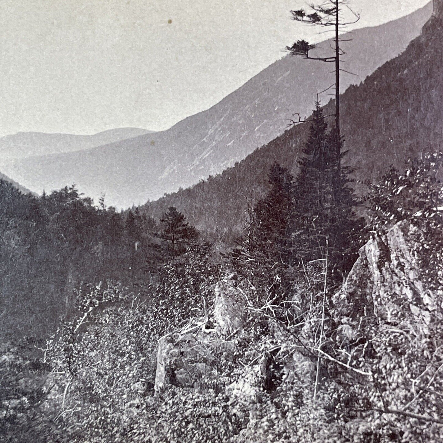 Crawford Notch New Hampshire Stereoview B.W. Kilburn Antique c1870s Y860