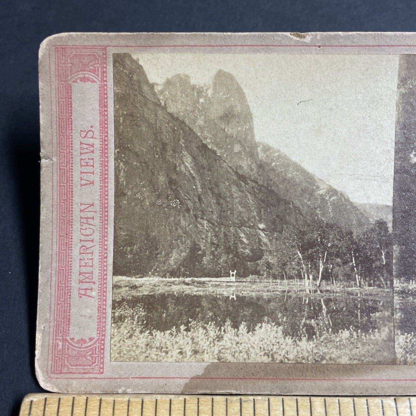 Antique 1870s Yosemite Park Mountains California Stereoview Photo Card P4782