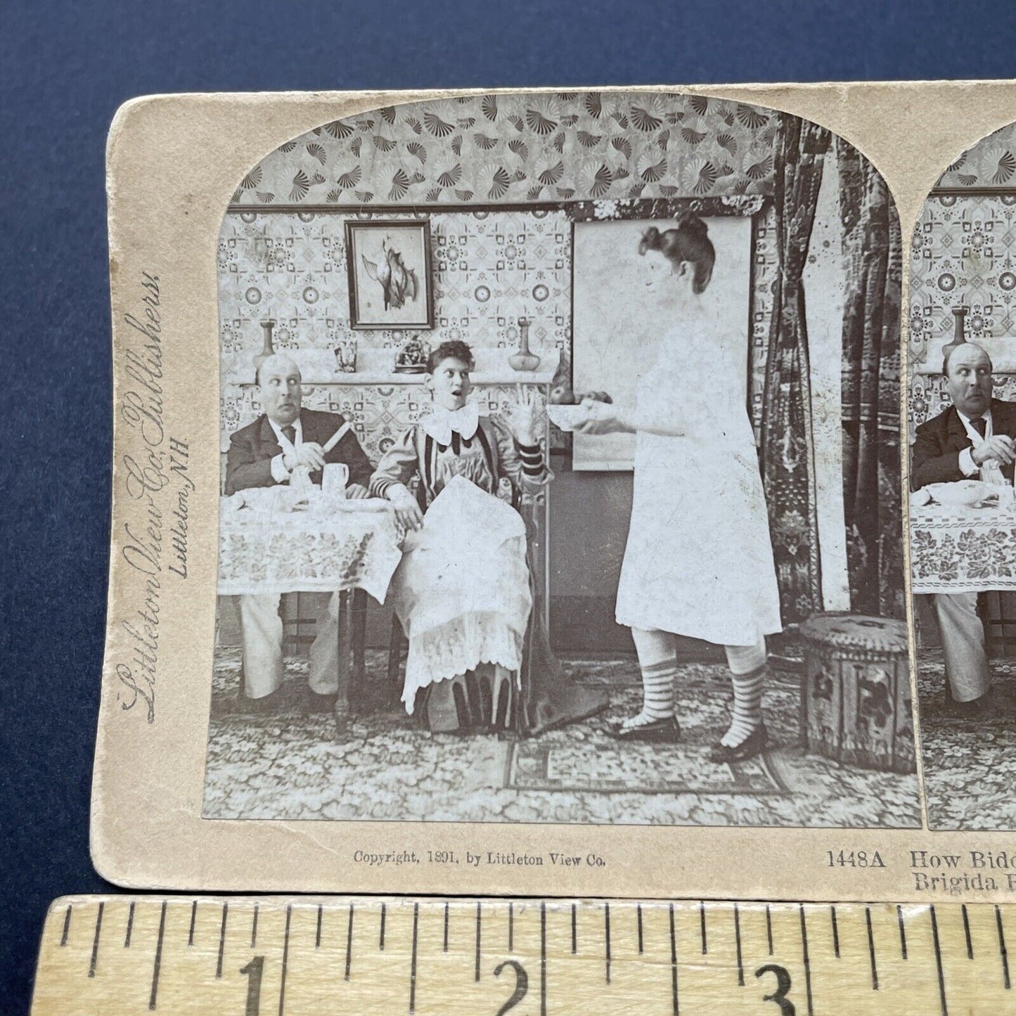 Antique 1891 Scene From The 1890s Musical 'Pickwick' Stereoview Photo Card P2541