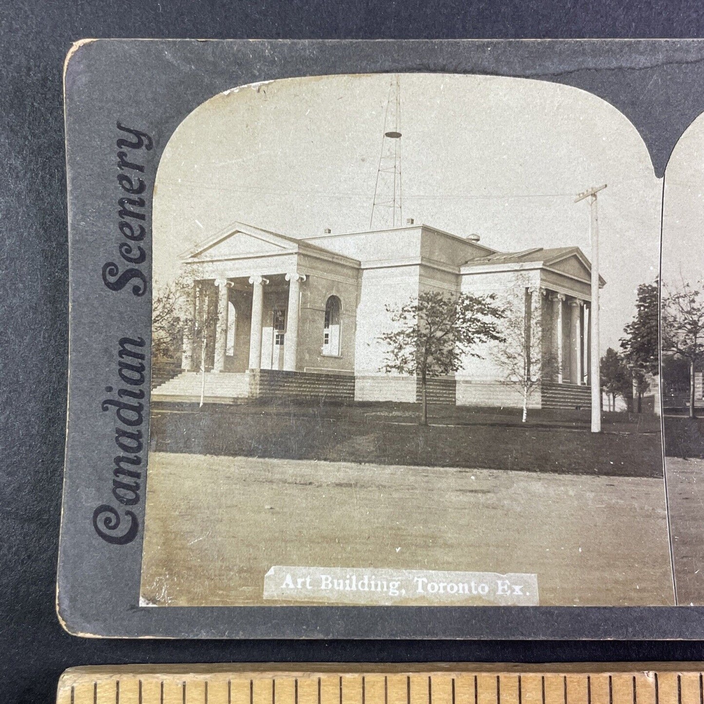 Toronto Graphic Art Building Stereoview Ontario Canada Antique c1901 Y2780