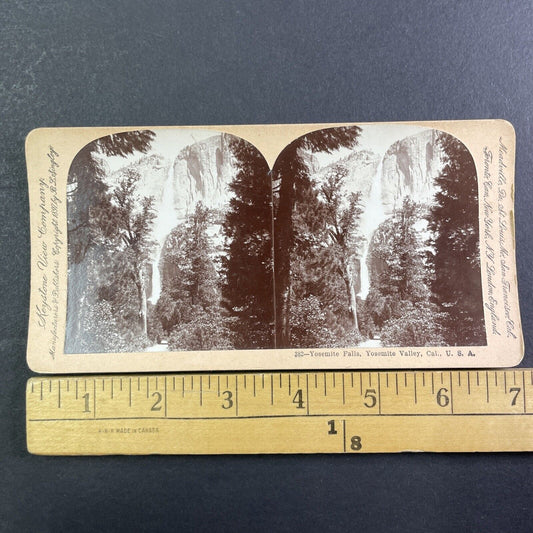 Yosemite Falls & Valley California Stereoview B.L. Singley Antique c1904 X3634