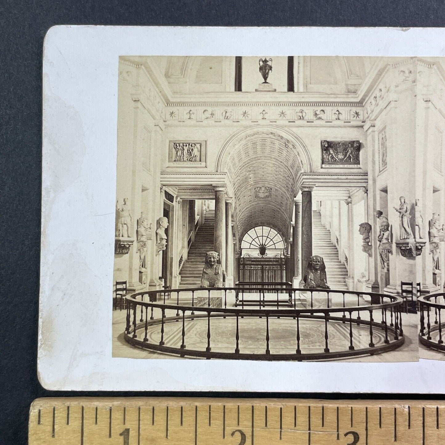 The Vatican Rome Italy Stereoview Interior View Antique c1880 Y018