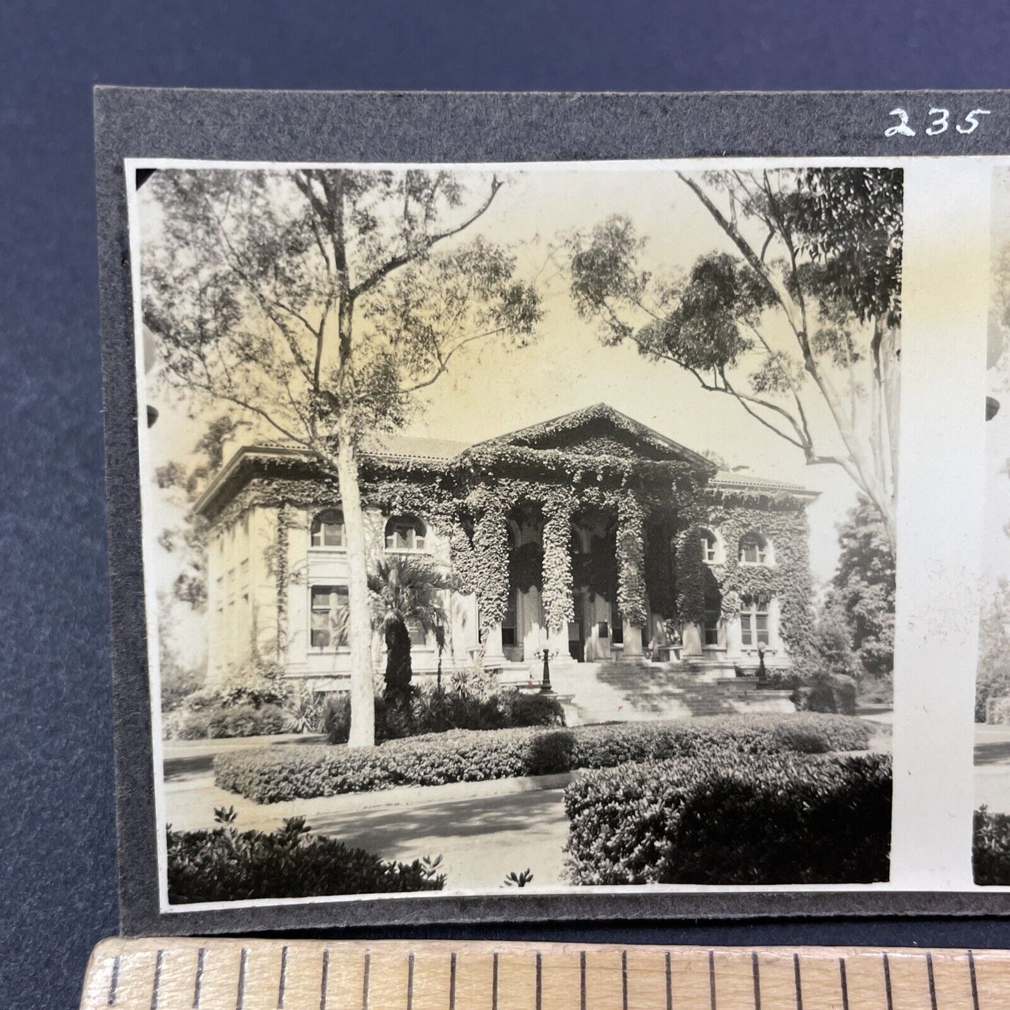 Vintage 1939 Pomona College Claremount California Stereoview Photo Card P503