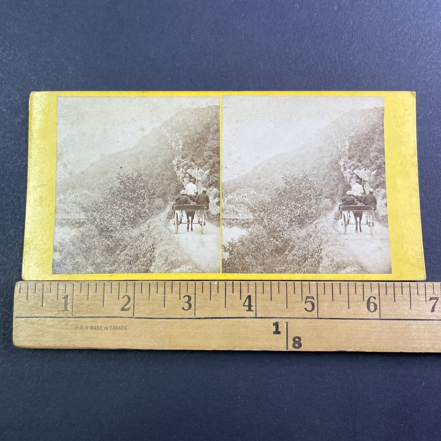 Old Kenmare Road Killarney Stereoview Photo Horse & Buggy Antique c1872 X1516