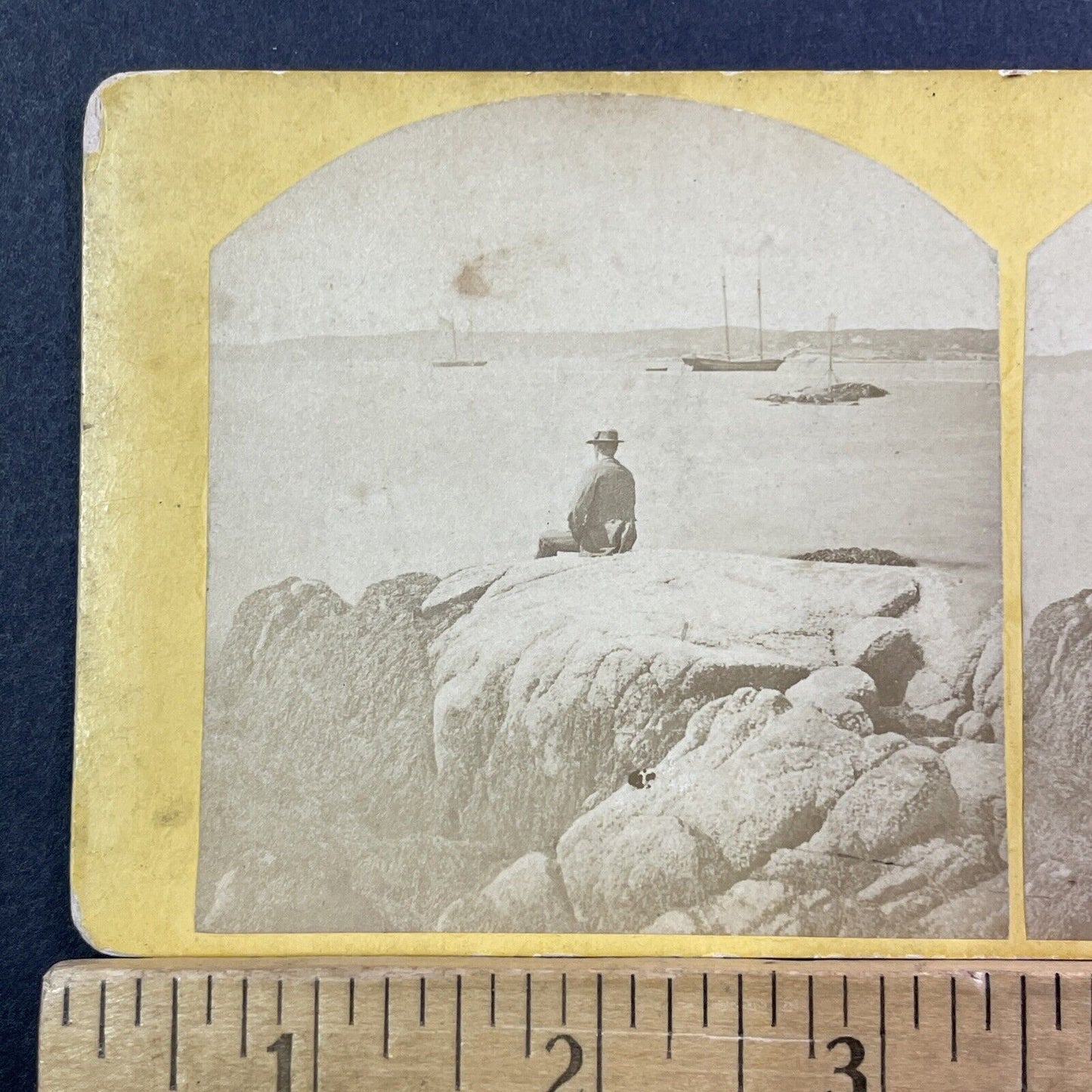 Wingaersheek Beach Stereoview Gloucester MA Cook & Friend Antique c1870 X2401