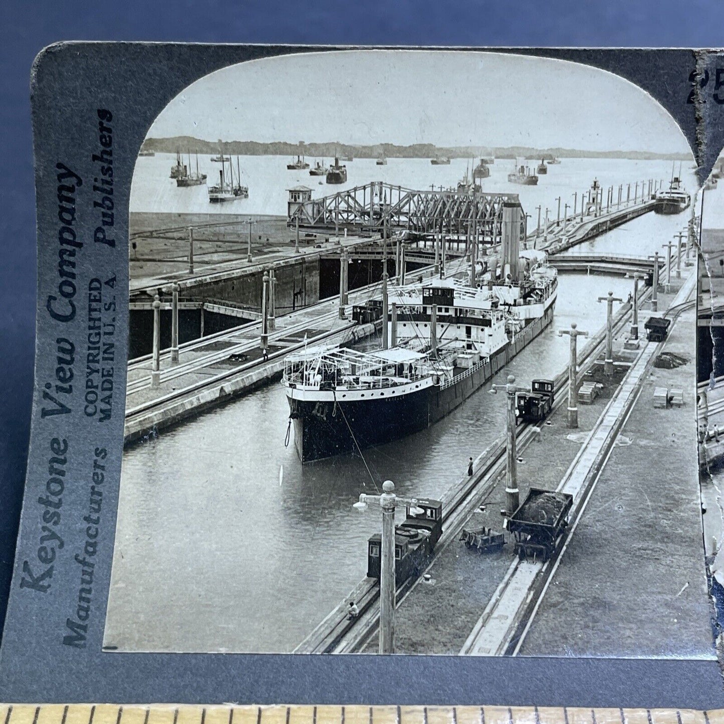 Antique 1919 Norwegian Steam Tanker Ship Ranella  Stereoview Photo Card P1938