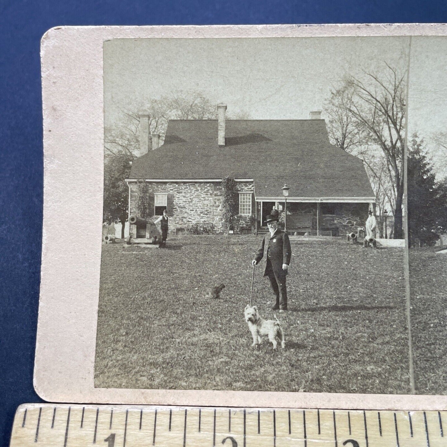 Antique 1870s Washington's Headquarters Newburgh NY Stereoview Photo Card P3116