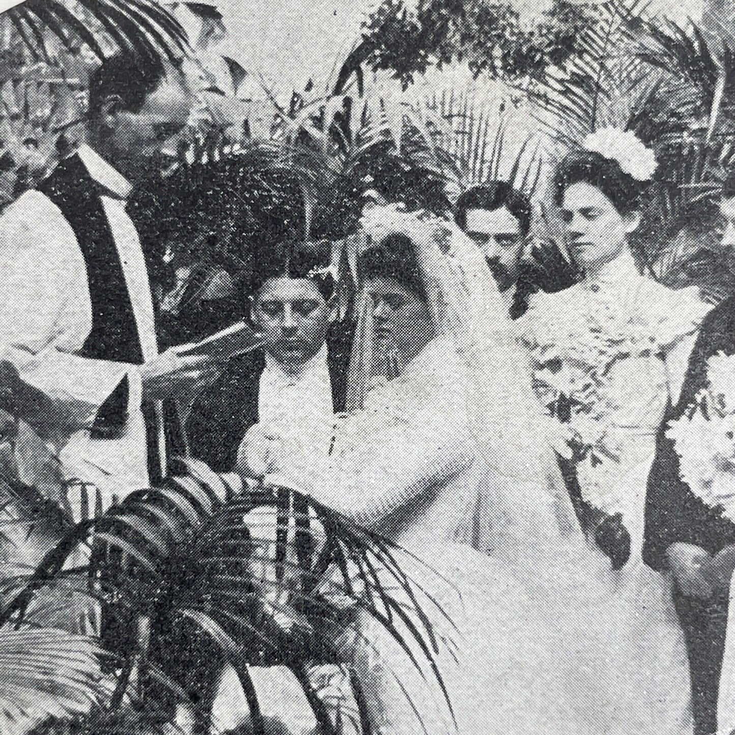 Antique 1905 Bride And Groom Wedding Vows Stereoview Photo Card P580-026