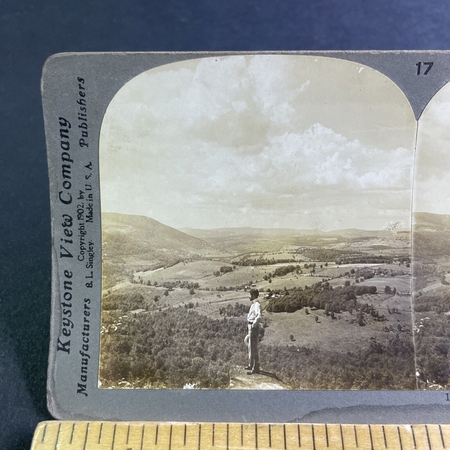 Antique 1902 Hudson River Valley Tarrytown New York Stereoview Photo Card P2206