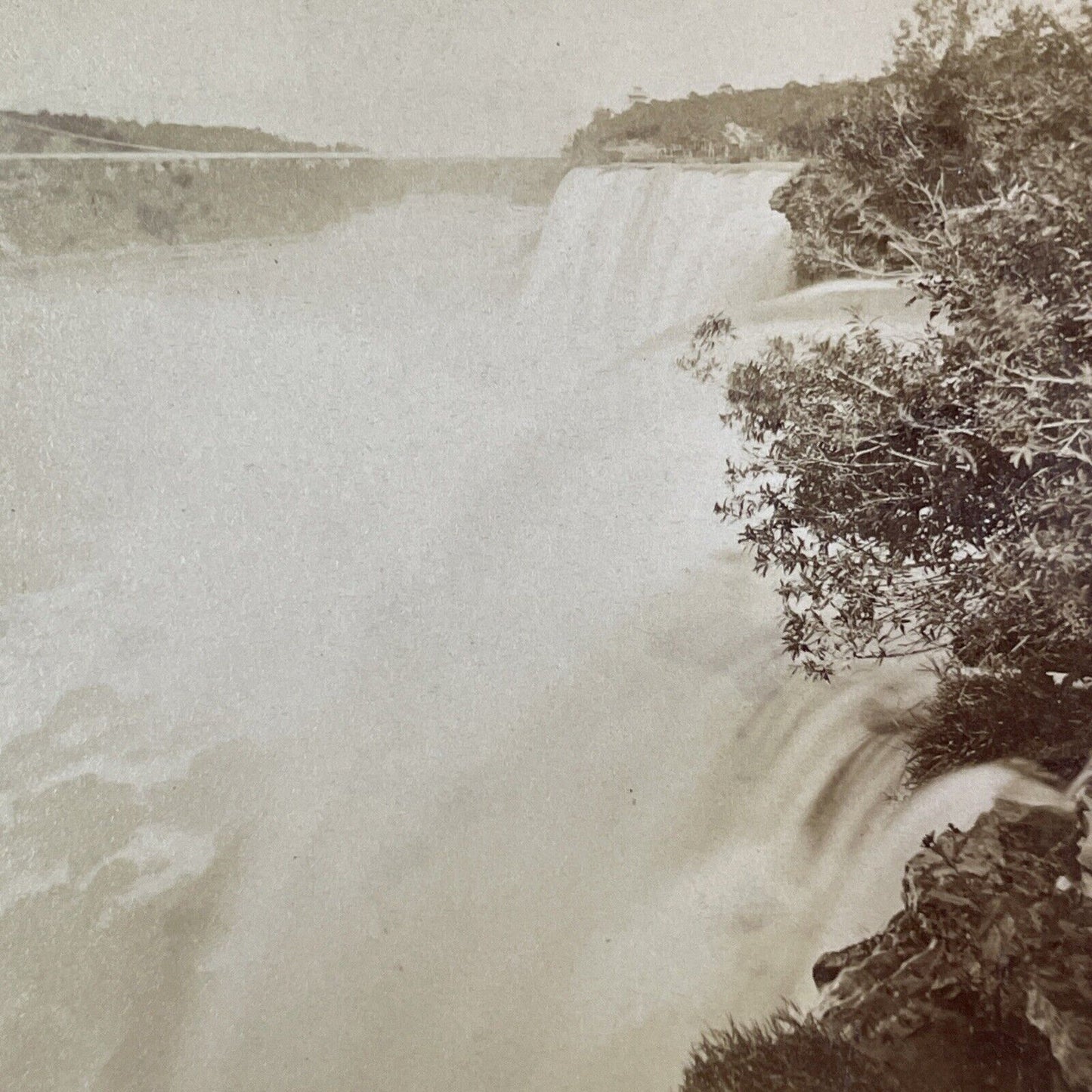 American Falls Niagara Falls New York Stereoview George E. Curtis c1870s Y1827