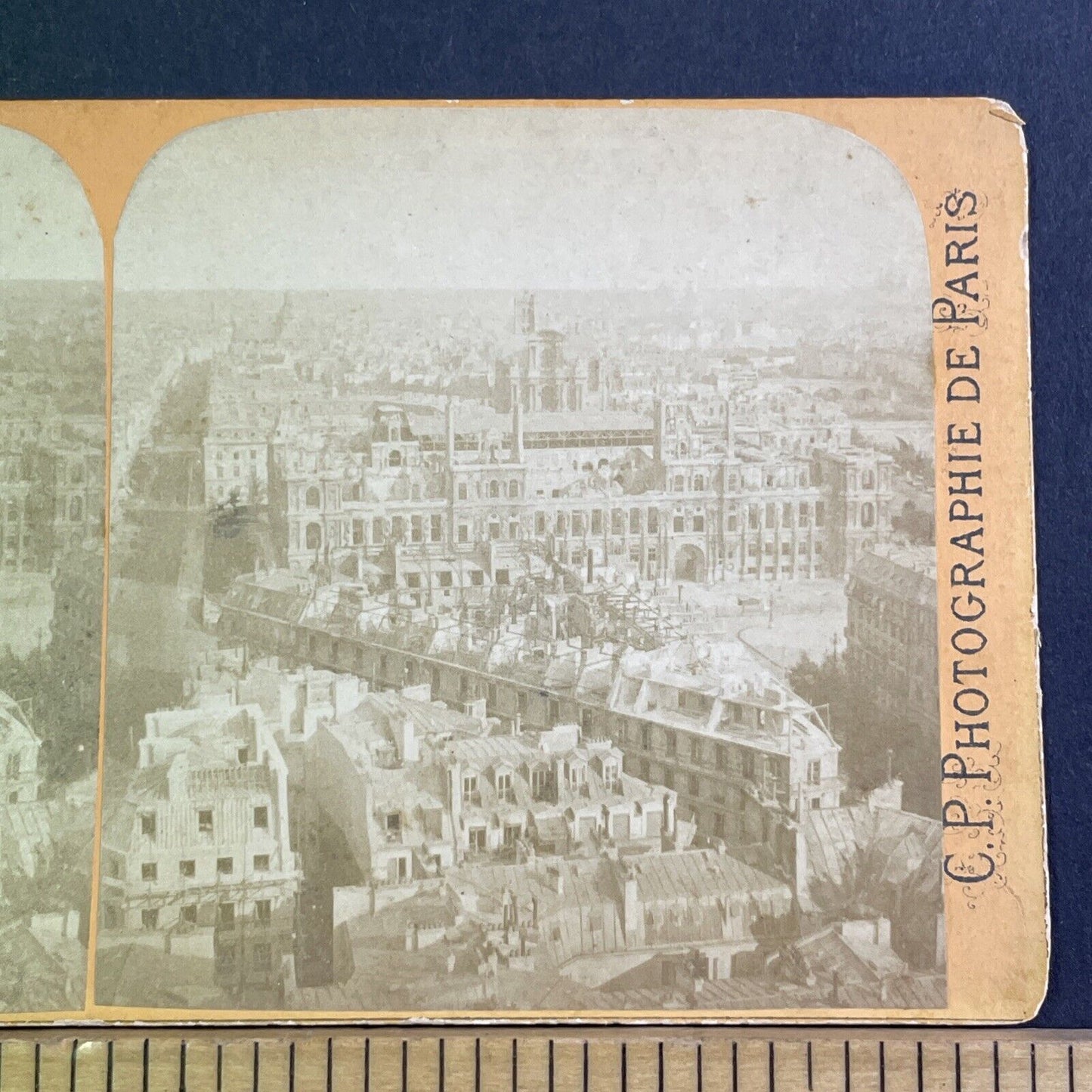 The City Of Paris France Stereoview CP Photography Antique c1865 X1566