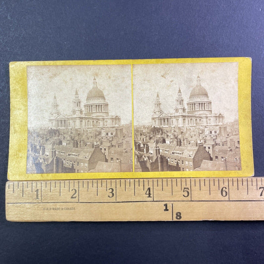 St. Paul's Cathedral London England UK Stereoview Antique c1872 X1911