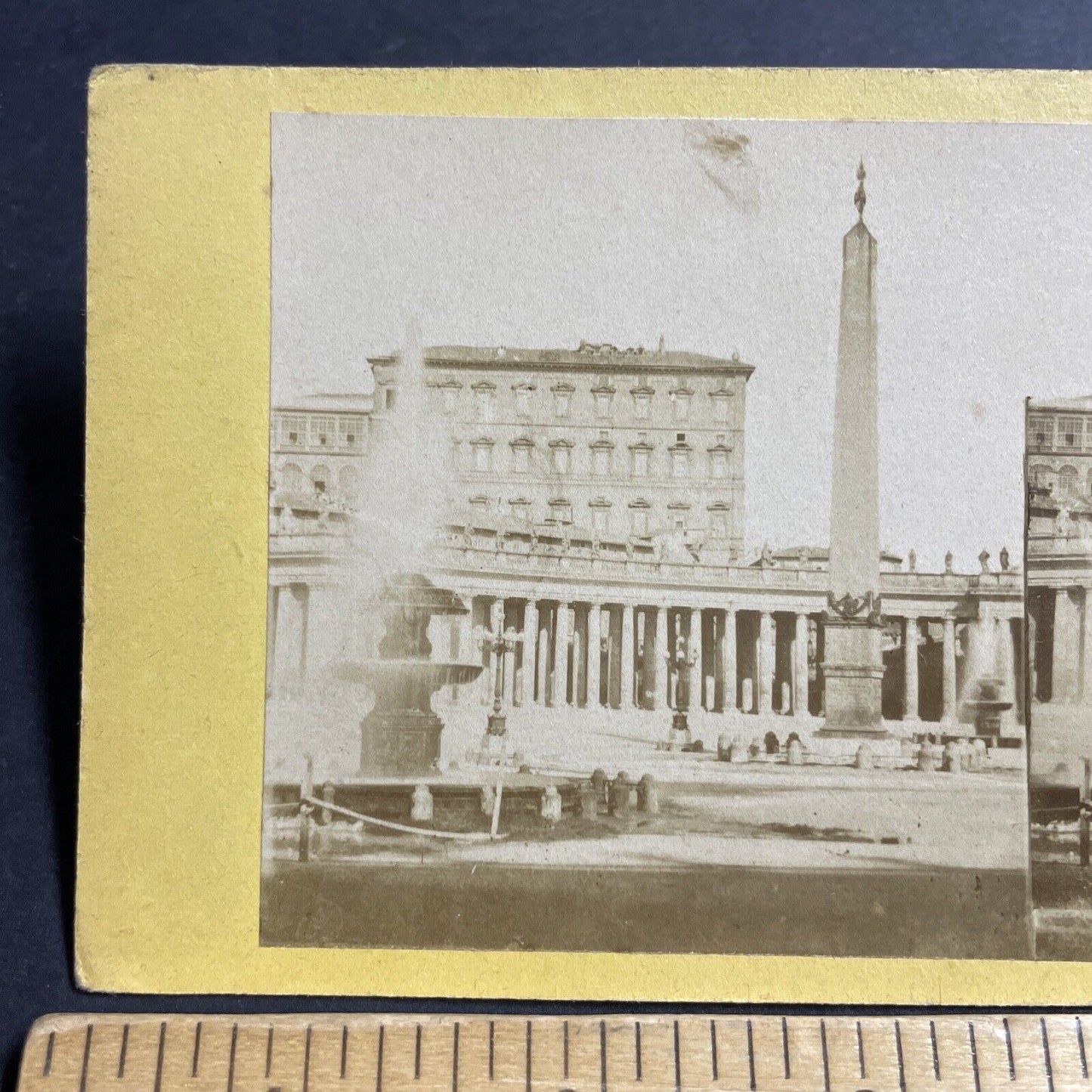 Antique 1870s The Vatican In Rome Italy Stereoview Photo Card P5121