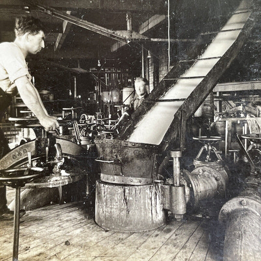 Antique 1908 Sugar Beet Factory Kitchener Ontario Stereoview Photo Card P1678