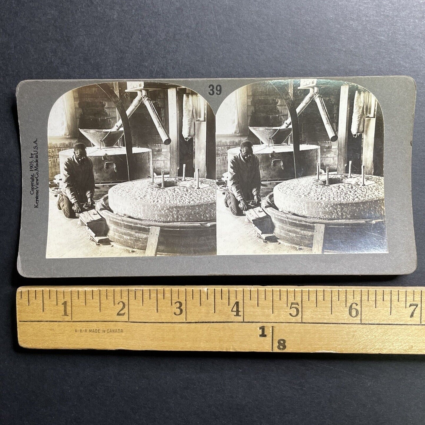 Antique 1905 Flour Mill In Southern United States US Stereoview Photo Card P1526