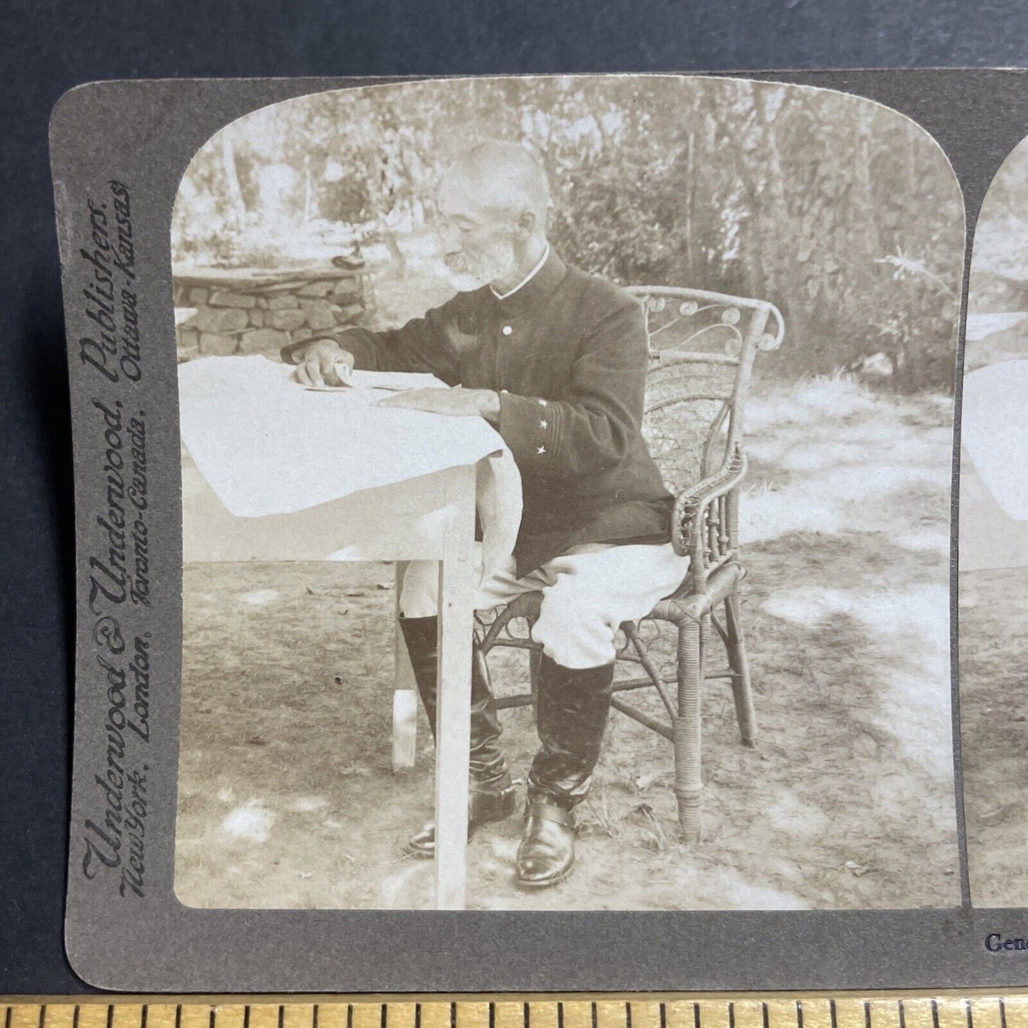 Antique 1904 Japan Army General Maresuke Nogi Stereoview Photo Card P1820