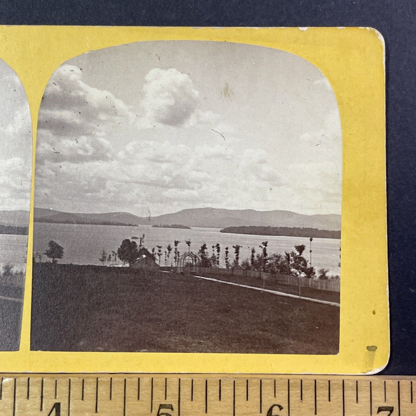 Lake Winnipesaukee Pavilion Wolfeboro Stereoview ET Brigham Antique c1872 X925