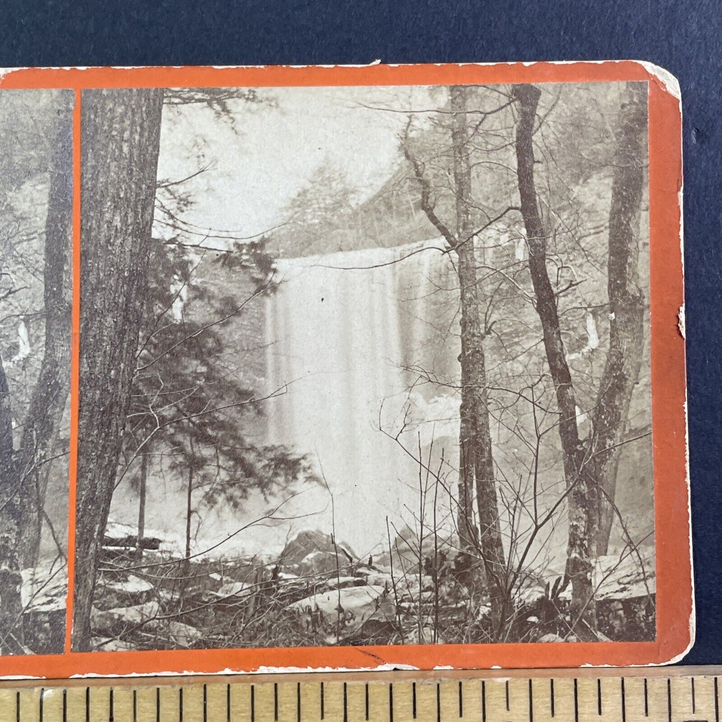 Lula Falls Chattanooga Valley Georgia Stereoview CS Newberry Antique c1869 X3666