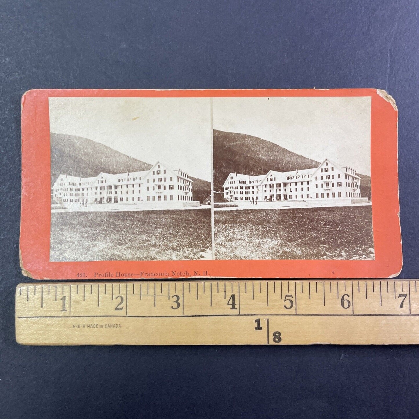 The First Profile House Franconia Notch Stereoview New Hampshire c1860s Y401