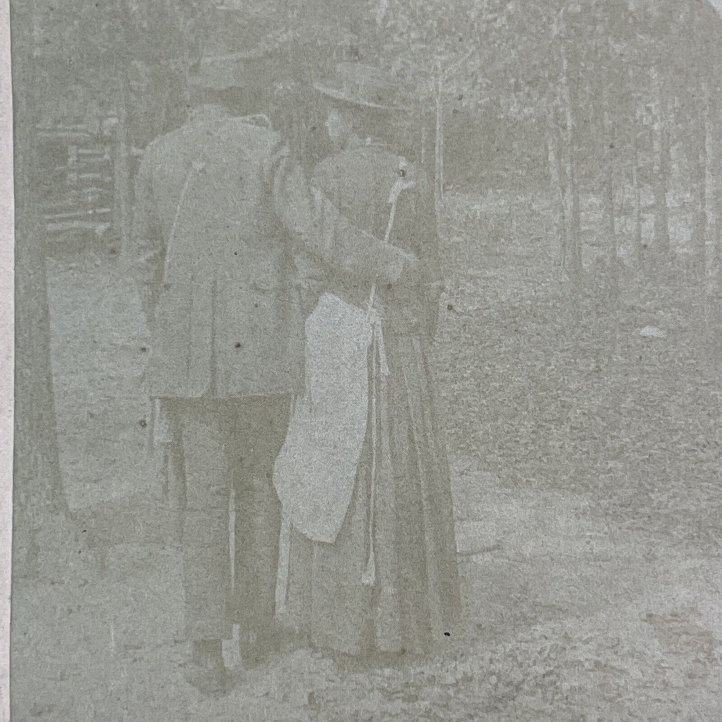 African American Couple Falling In Love Stereoview Antique c1880 X1850