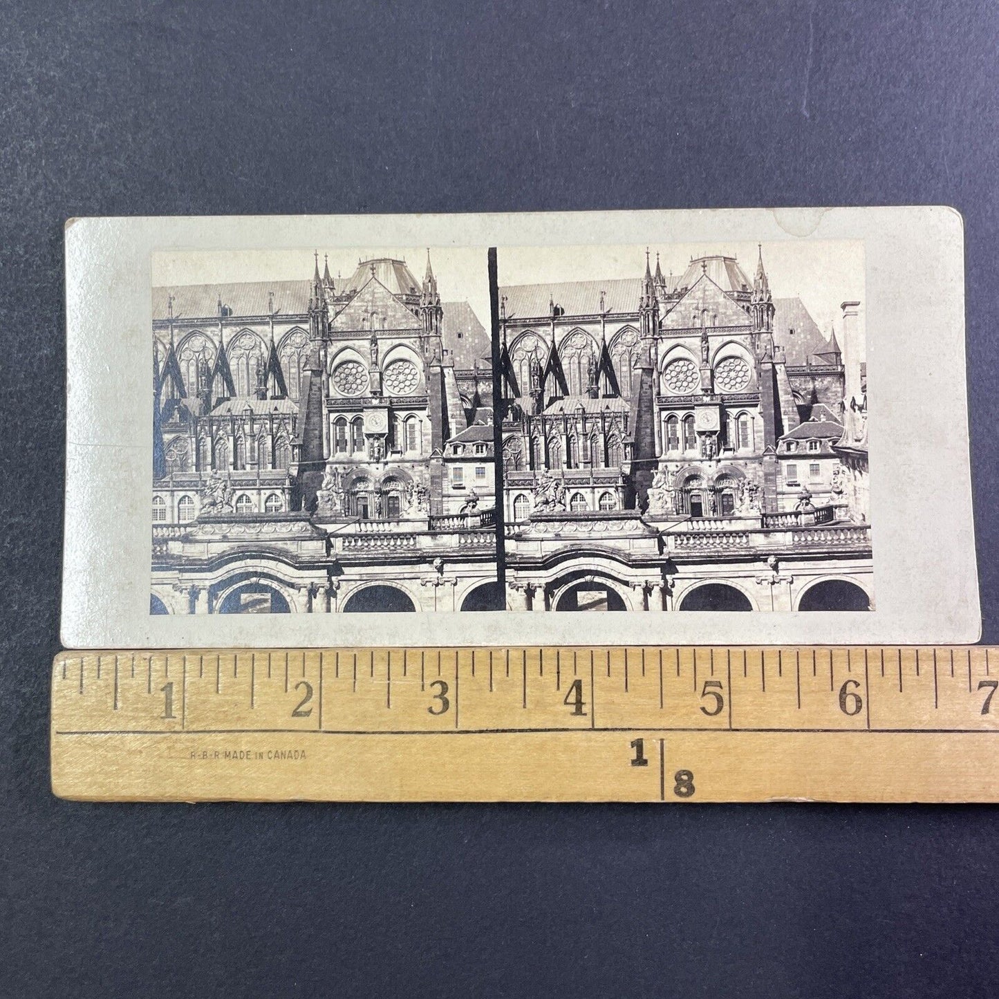 Strasbourg Cathedral Church France Stereoview Guillon Antique c1870 X2613