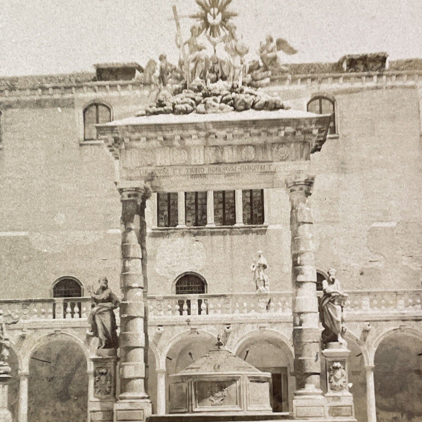 Doge's Palace Venice Italy Stereoview Courtyard Antique c1870 X3748