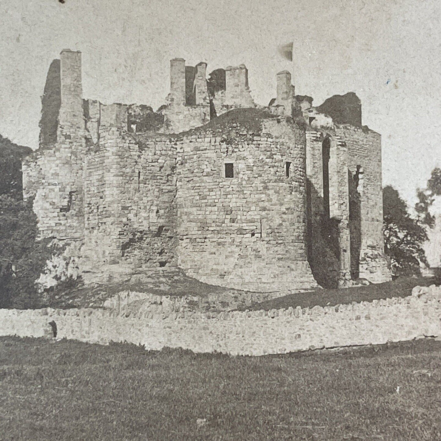 Mary Queen Of Scots Prison Stereoview Lochleven Jail Antique c1872 X1351