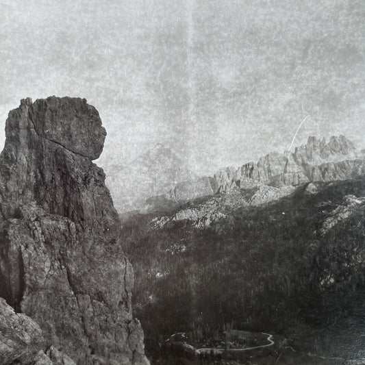 Antique 1925 Mountains In South Tyrol Italy OOAK Stereoview Photo Card P3267