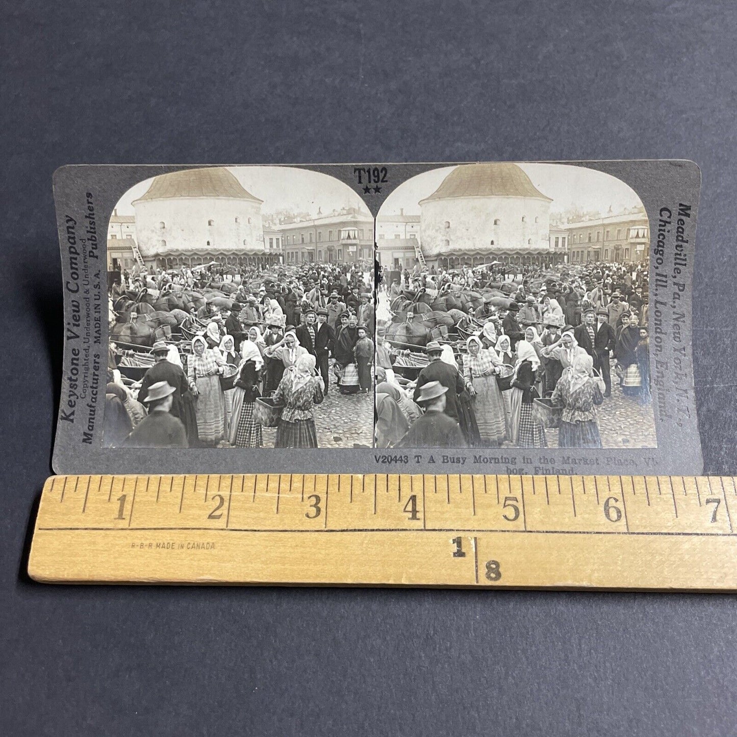 Antique 1905 Finland Women In Traditional Clothes Stereoview Photo Card P4524