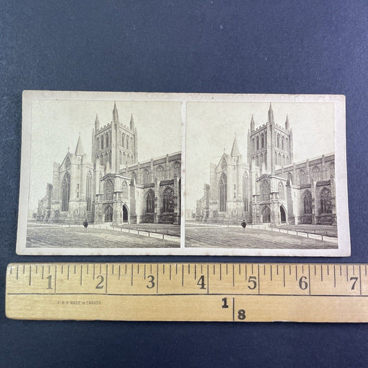 Hereford Cathedral England Stereoview Antique c1855 Y2200