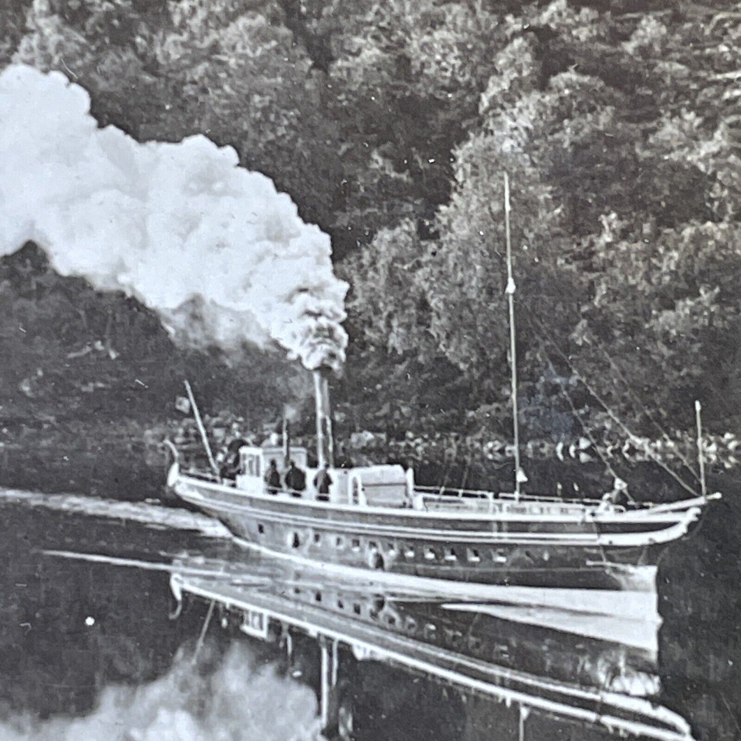 Antique 1910s Passenger Steamship Loch Katrine Scotl Stereoview Photo Card P2772