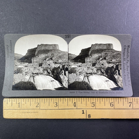 Shoshone Falls Idaho Stereoview Shoshone River Antique c1920 Y518