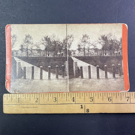 Ships Mast Fire Lookout Town Tower Stereoview New Hampshire? Antique c1875 X2589