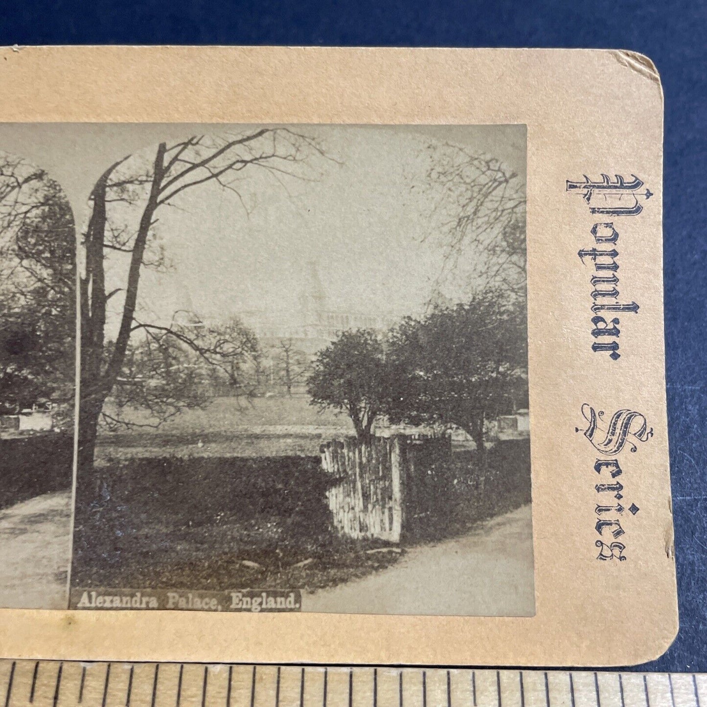 Antique 1870s Alexandra Palace London England Stereoview Photo Card P4547