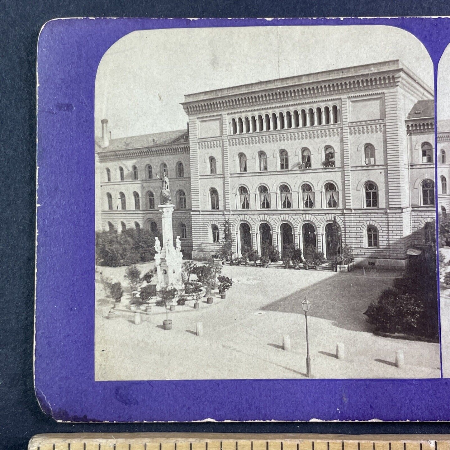 Federal Chancellery of Switzerland Stereoview Jean Andrieu Antique c1870s X3835