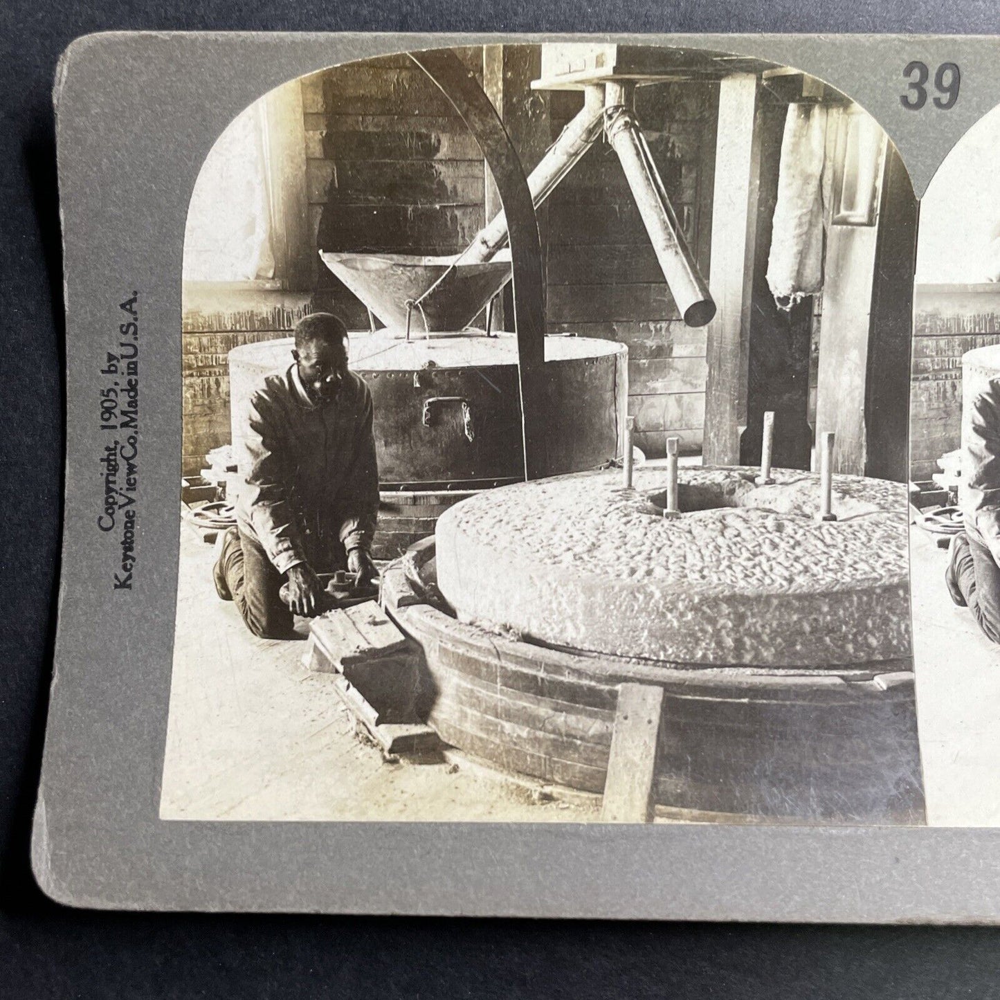 Antique 1905 Flour Mill In Southern United States US Stereoview Photo Card P1526