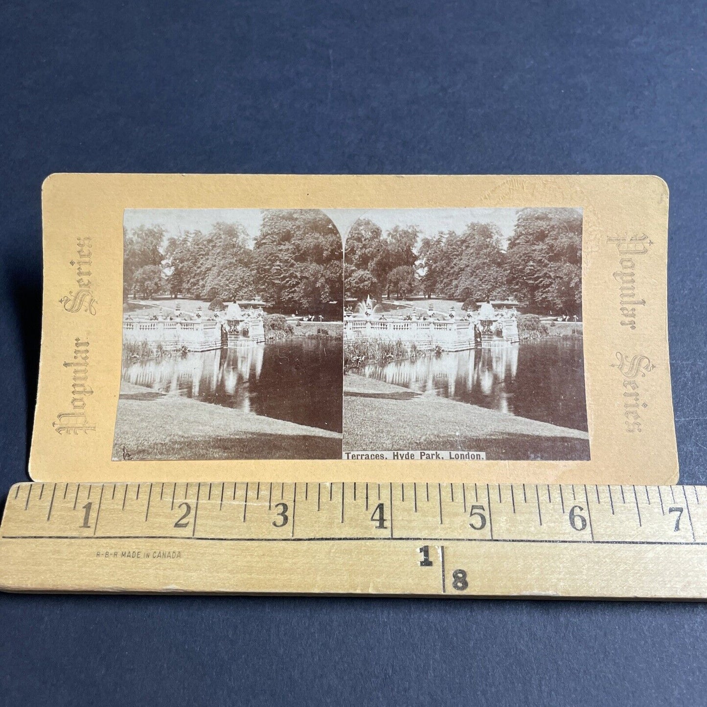 Antique 1870s The Terraces In Hyde Park England Stereoview Photo Card P4570