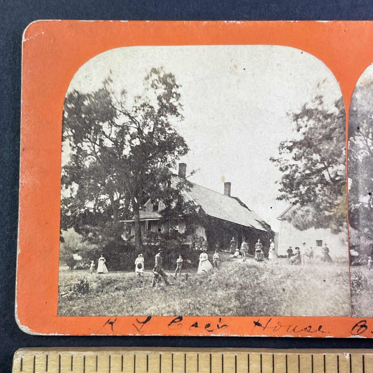 Rufus Lewis Coe House Center Harbor New Hampshire Stereoview c1860s Y853