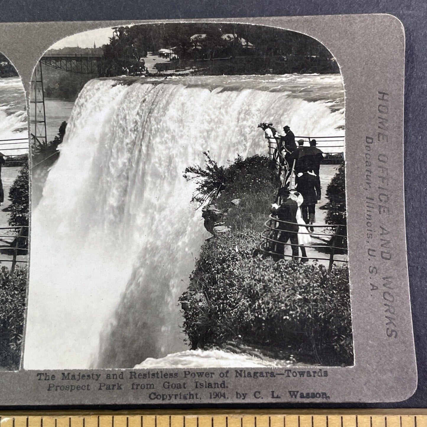 Wealthy People at Niagara Falls New York Stereoview C.L. Wasson c1904 Y3007