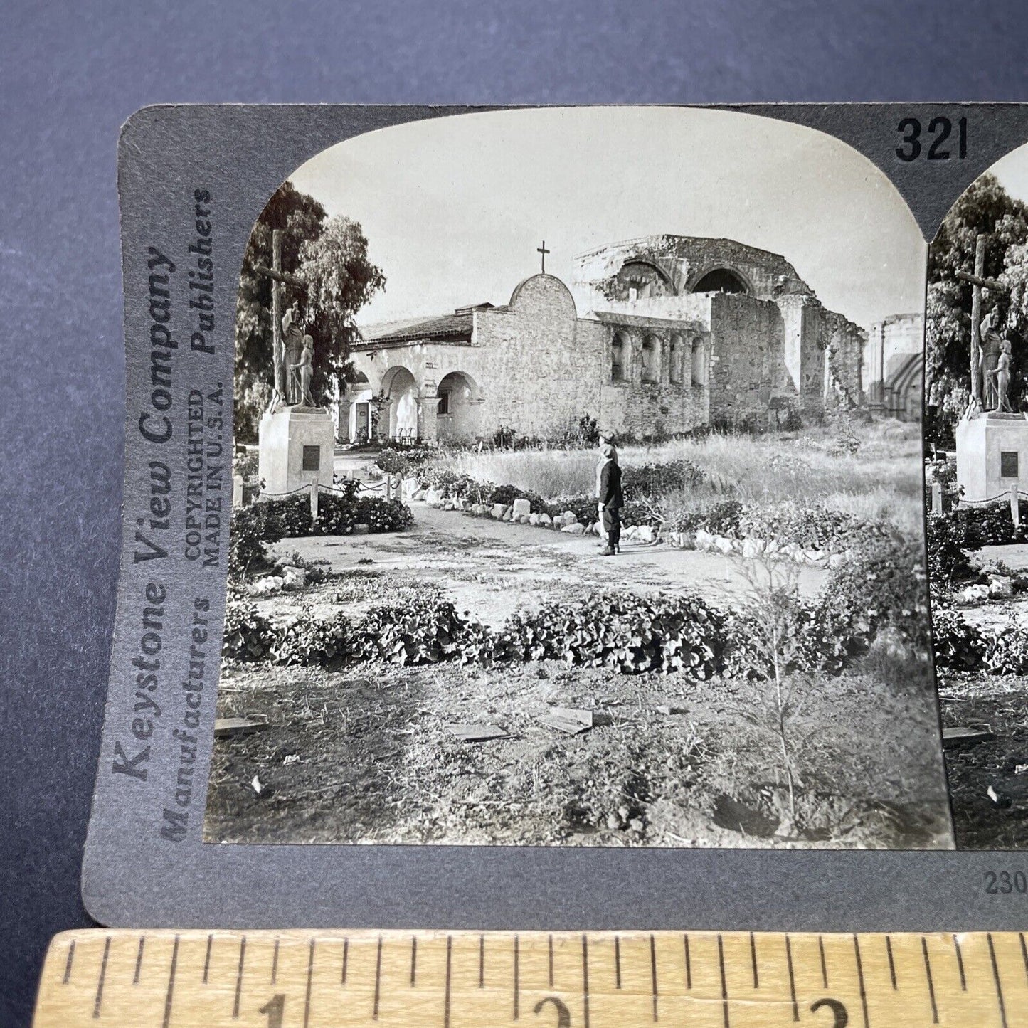 Antique 1910s San Juan Capistrano California Stereoview Photo Card P3182