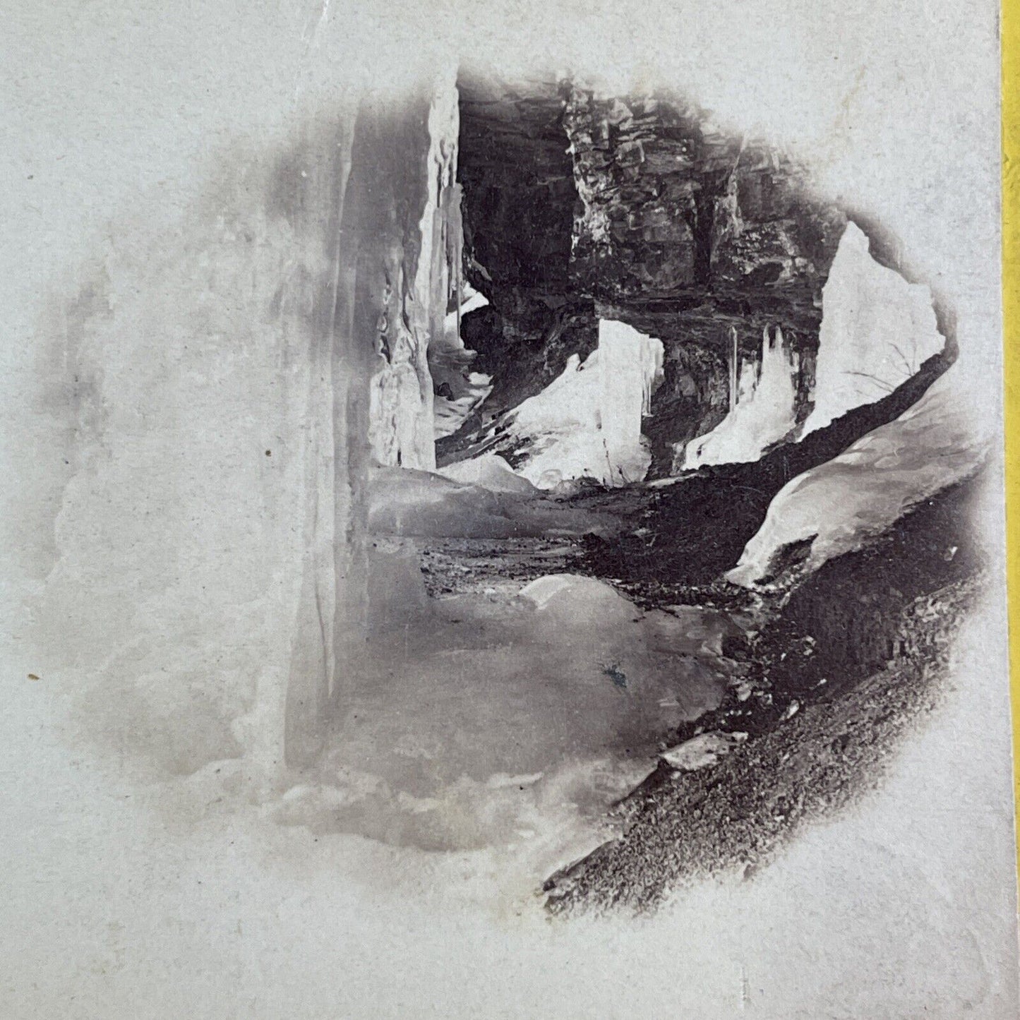 Catskill Mountains New York Winter Stereoview E & HT Anthony Antique c1866 Y1206