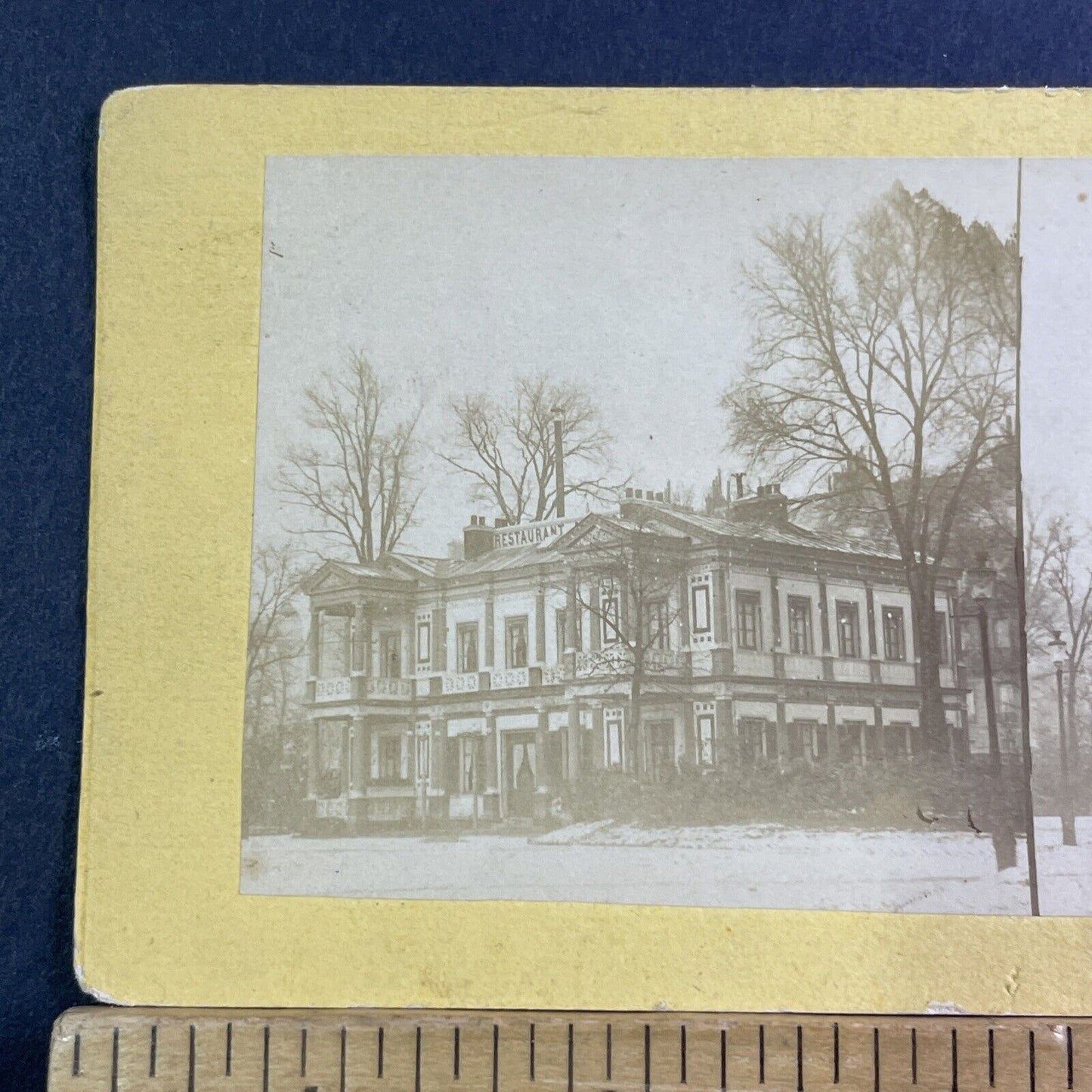 Restaurant Marigny Paris Stereoview 8th Arrondissement Antique c1870 X1803