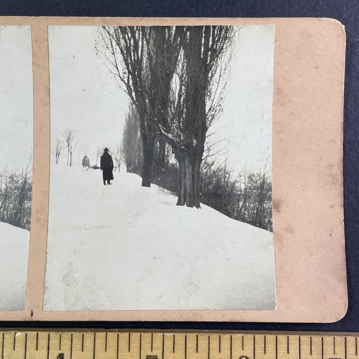 Along the Rideau Canal Ottawa Canada Stereoview OOAK Antique c1908 Y2713