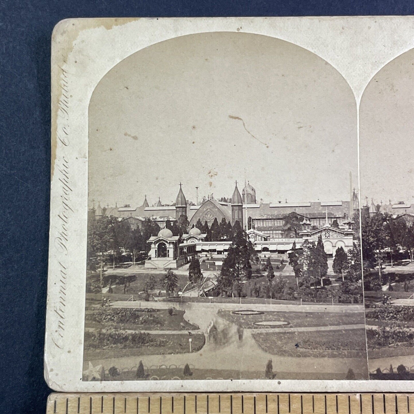 Agriculture Building Philadelphia Stereoview Edward L Wilson Antique c1876 X1880