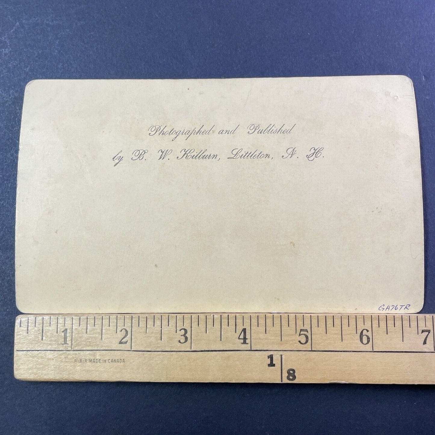 Gibb's Falls New Hampshire Stereoview BW Kilburn Photo Card Antique c1880 X856