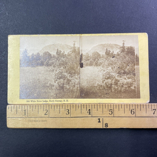 White Horse Ledge North Conway NH Stereoview Edward Bierstadt Antique c1870 X974