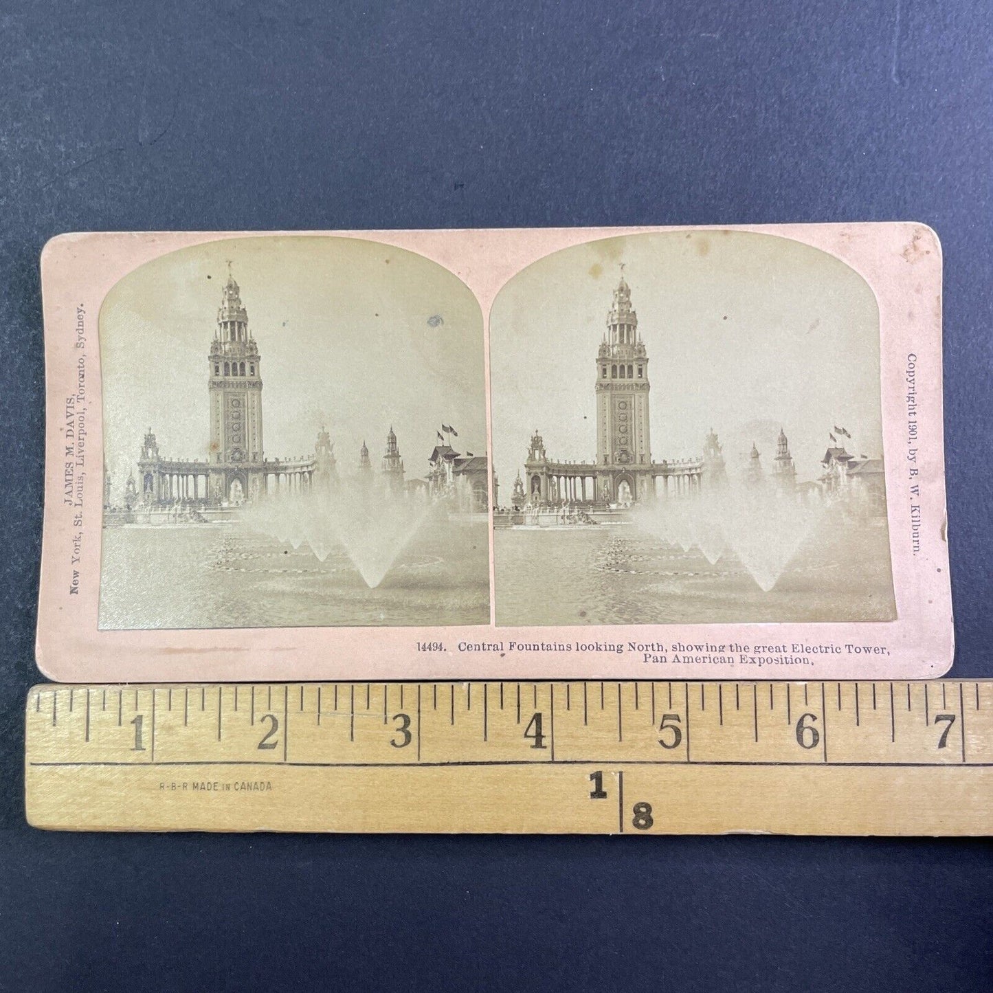 Electric Tower St. Louis Missouri Stereoview James M. Davis Antique c1901 X3262